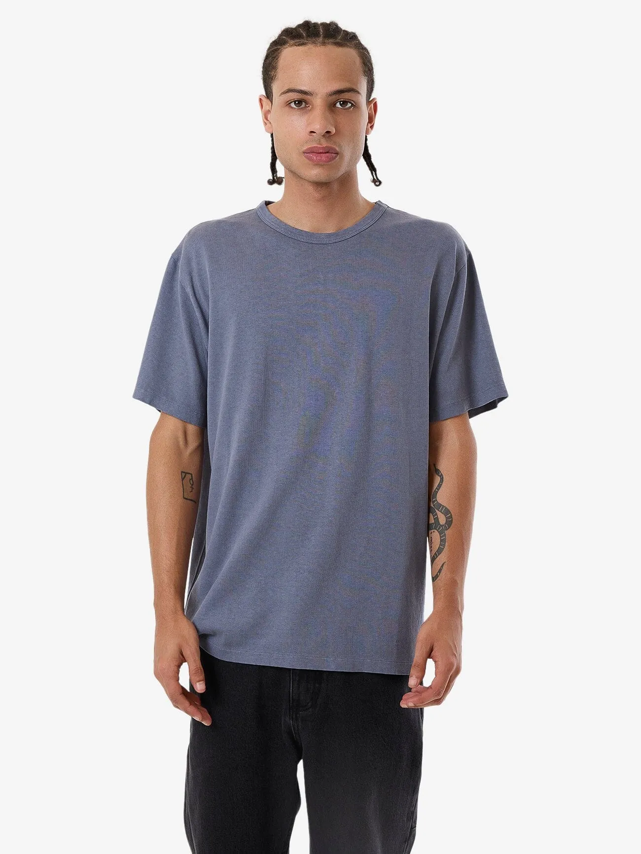 Hemp Thrills Embro Bind Merch Fit Tee - Folkstone Grey sold by Thrills