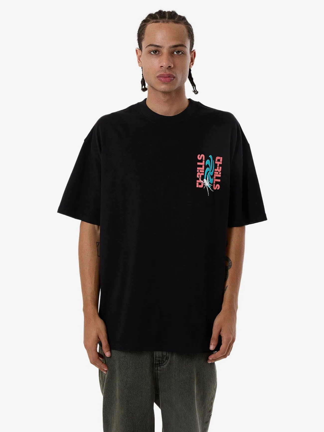Firestarter Box Fit Oversize Tee - Black sold by Thrills