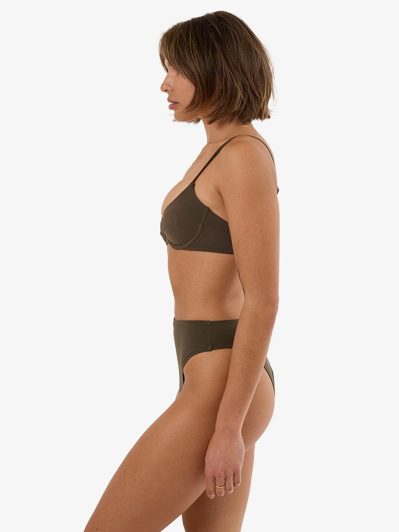 Thrills 90's High Cut Bikini Bottom - Tarmac sold by Thrills product image thumbnail 5