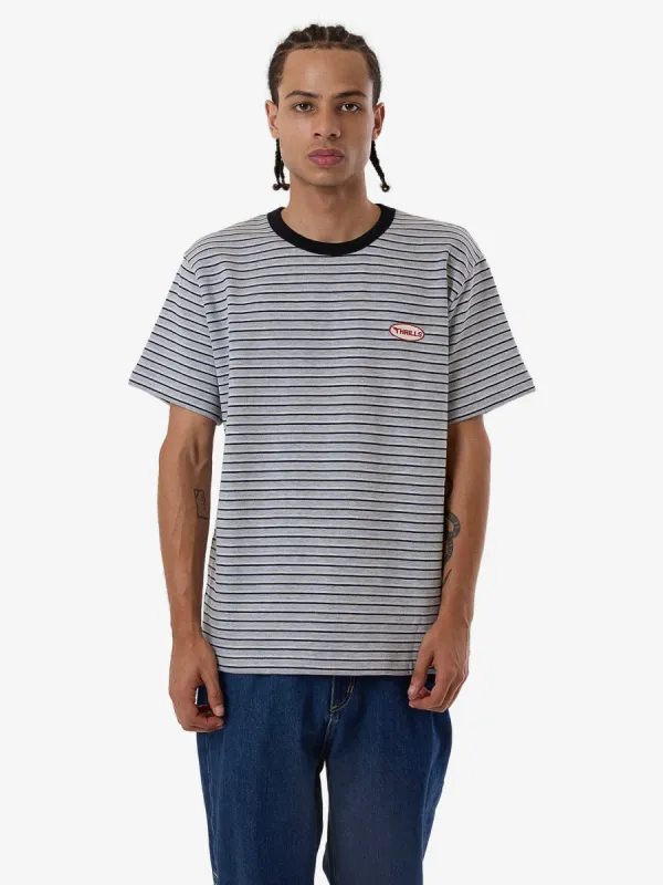 Tribute To Chaos Stripe Merch Fit Tee - Black sold by Thrills