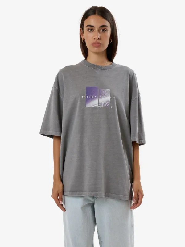 Shifting Sands Oversized Tee - Washed Grey sold by Thrills