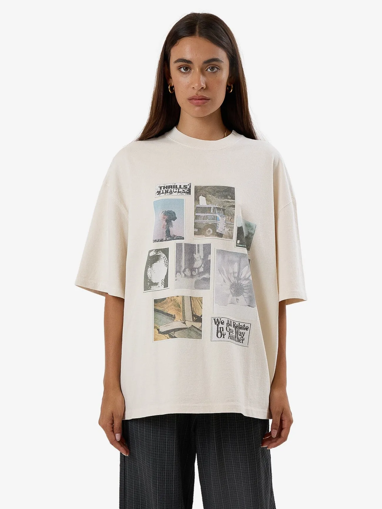 One Way Or Another Oversized Tee - Heritage White sold by Thrills