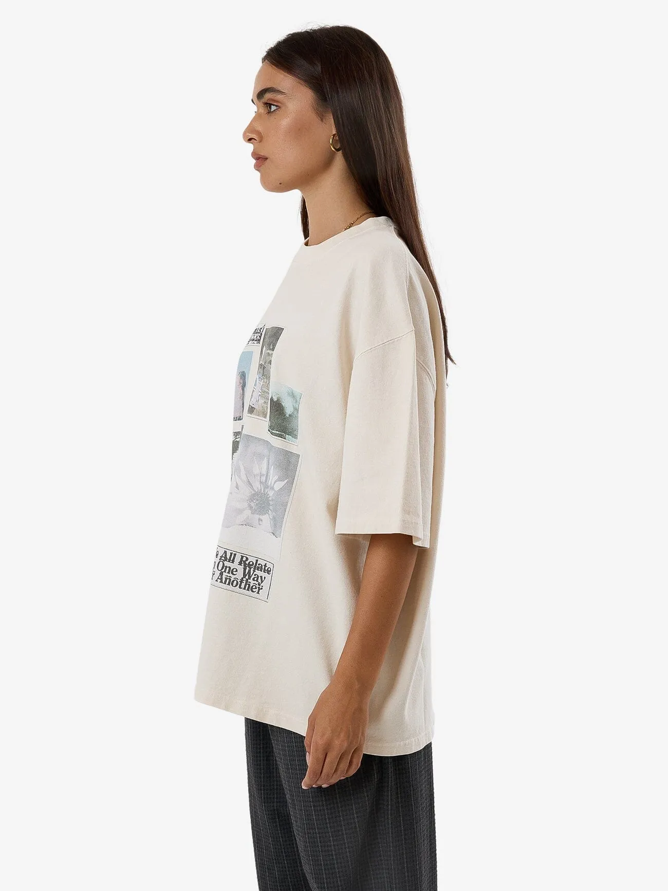 One Way Or Another Oversized Tee - Heritage White sold by Thrills product image thumbnail 3