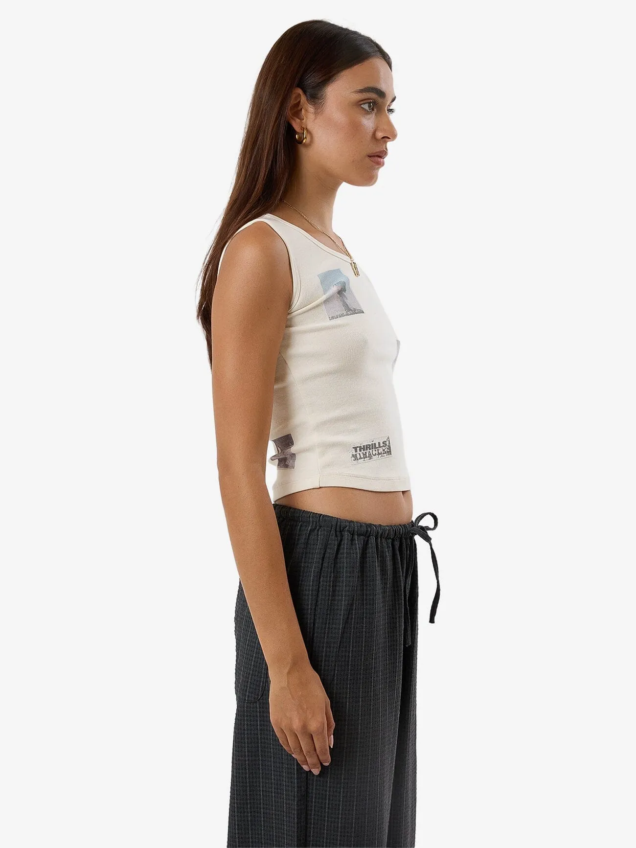 One Way Or Another Y2K Tank - Heritage White sold by Thrills product image thumbnail 4