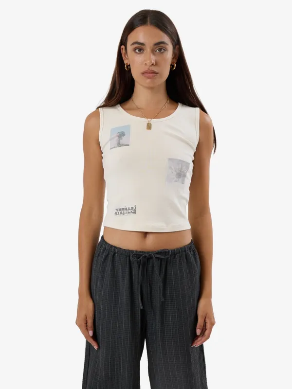 One Way Or Another Y2K Tank - Heritage White sold by Thrills