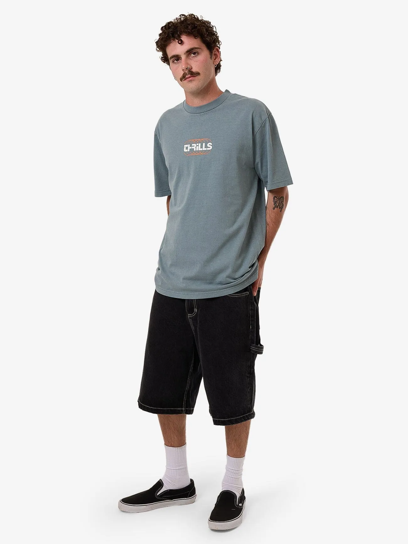 Evolution Oversize Fit Tee - Stormy Sea sold by Thrills product image thumbnail 5