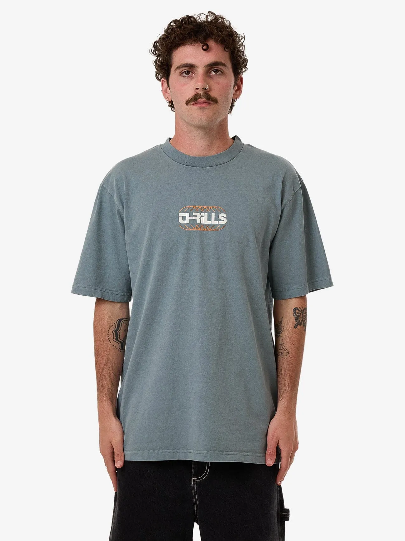 Evolution Oversize Fit Tee - Stormy Sea sold by Thrills
