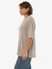 Anais Knit Oversize Tee - Oyster Grey sold by Thrills