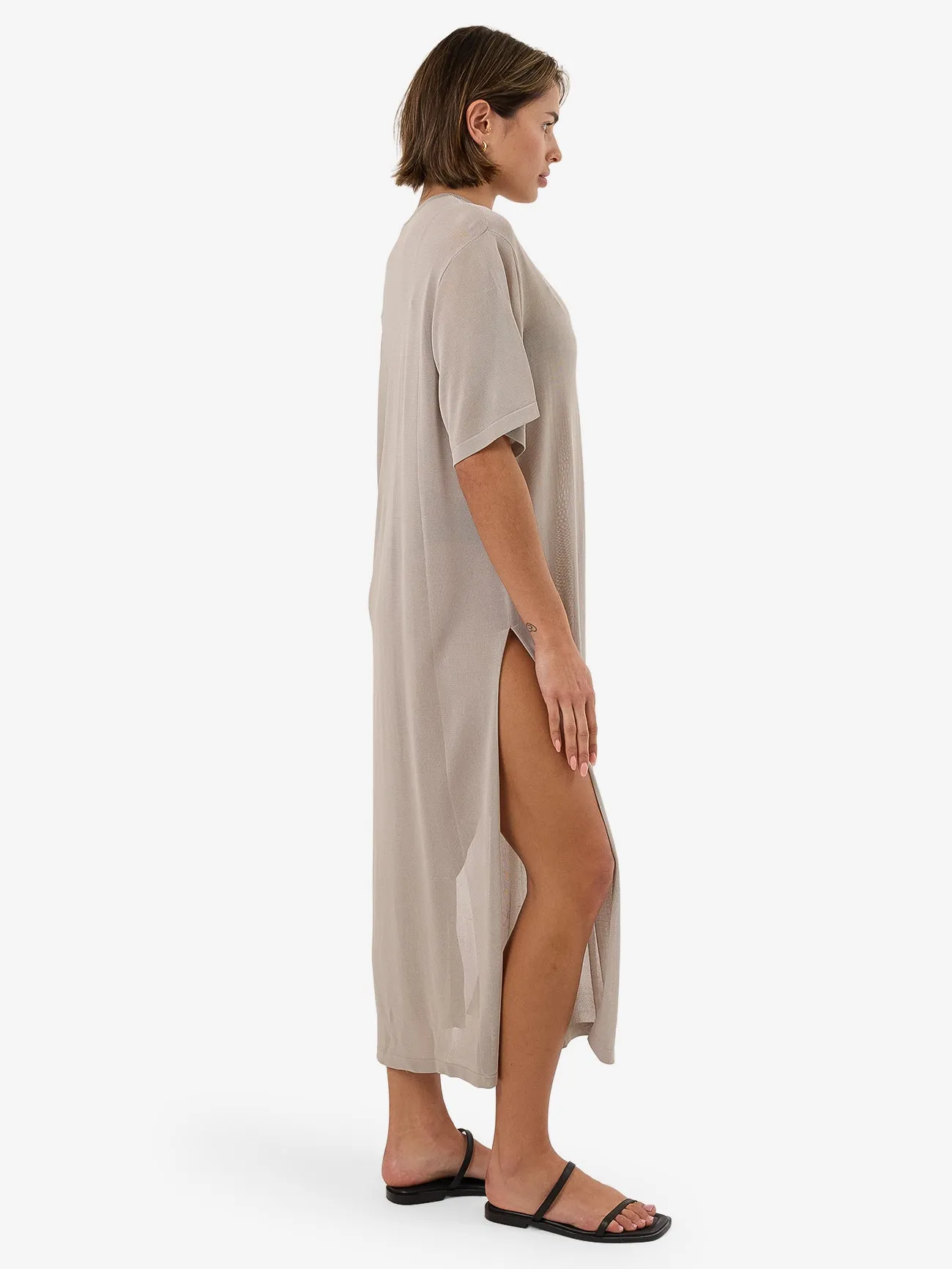 Anais Knit Dress - Oyster Grey sold by Thrills product image thumbnail 4