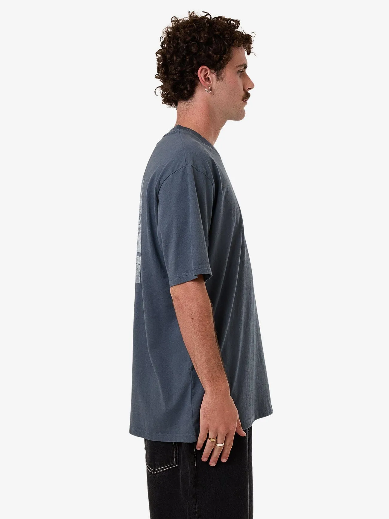 Chain Of Disorder Oversize Fit Tee - Light Petrol sold by Thrills product image thumbnail 3
