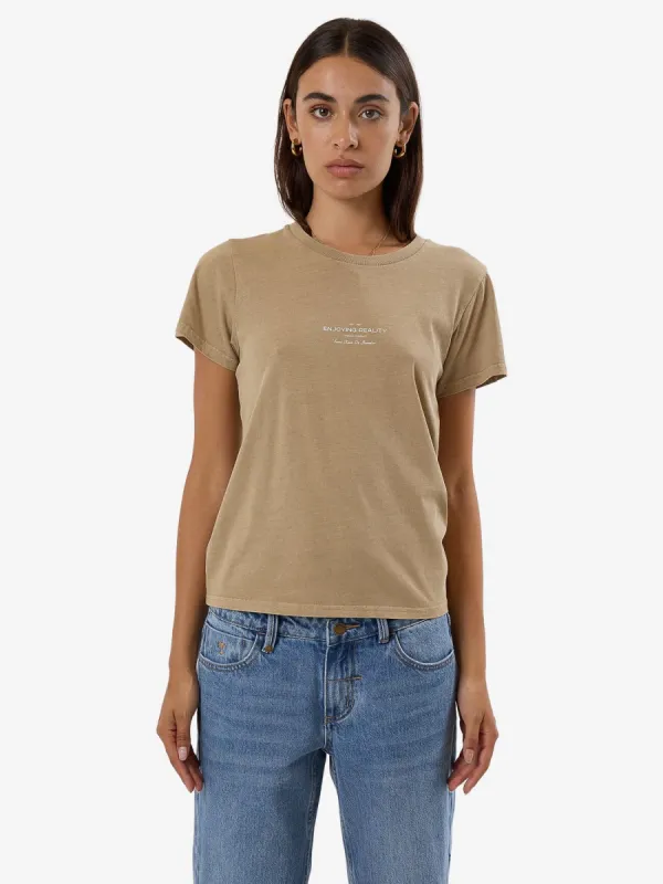 Acclaim Everyday Tee - Tan sold by Thrills