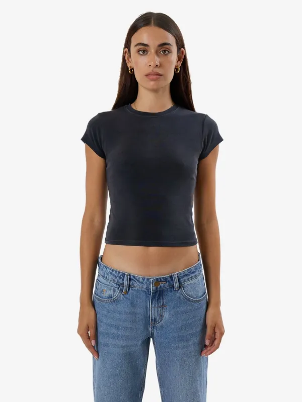 Compact Spaces Club Tee - Dark Charcoal Fade sold by Thrills