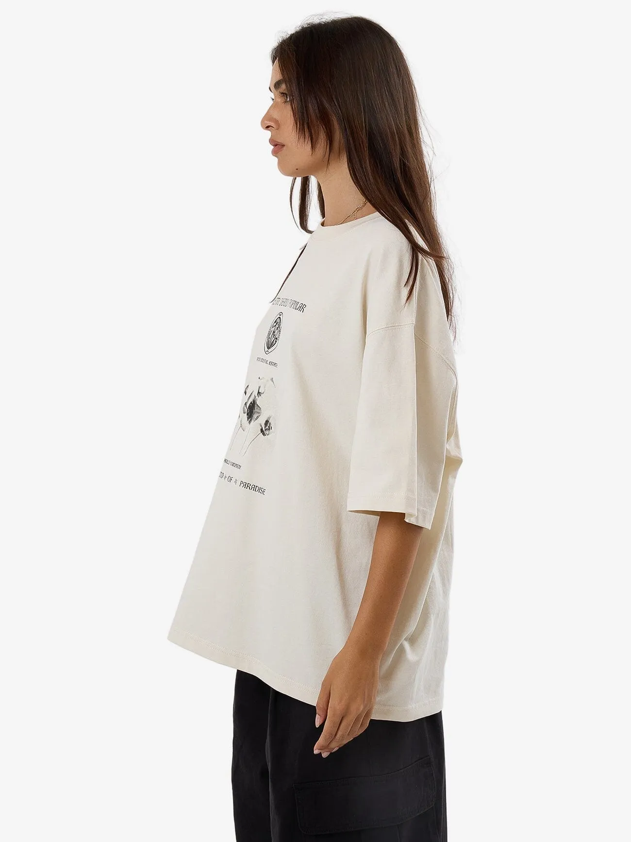 Deadly Posy Oversized Tee - Heritage White sold by Thrills product image thumbnail 3