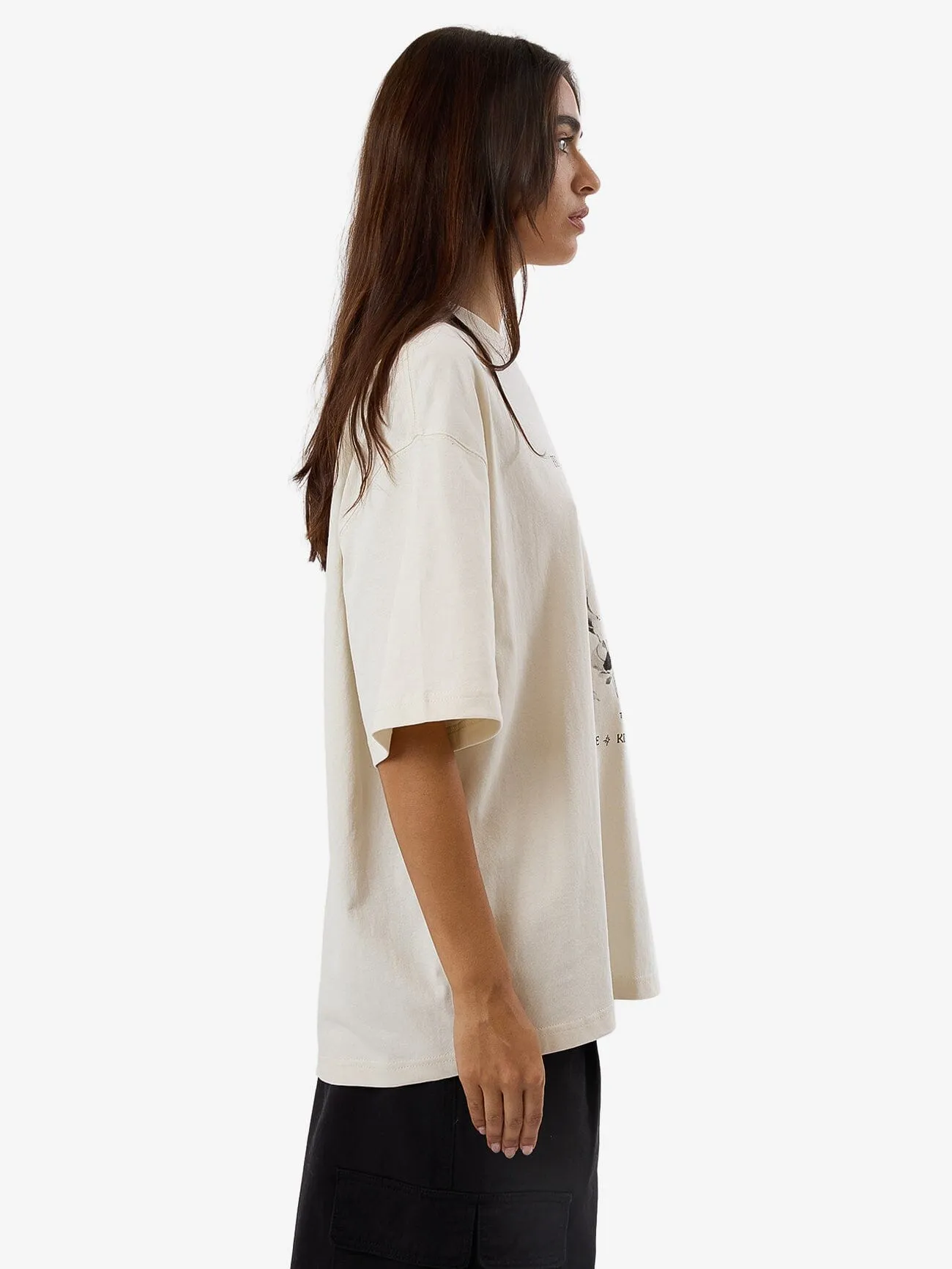 Deadly Posy Oversized Tee - Heritage White sold by Thrills product image thumbnail 4