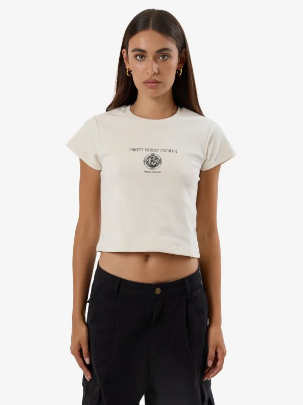 Deadly Posy Mini Tee - Heritage White sold by Thrills