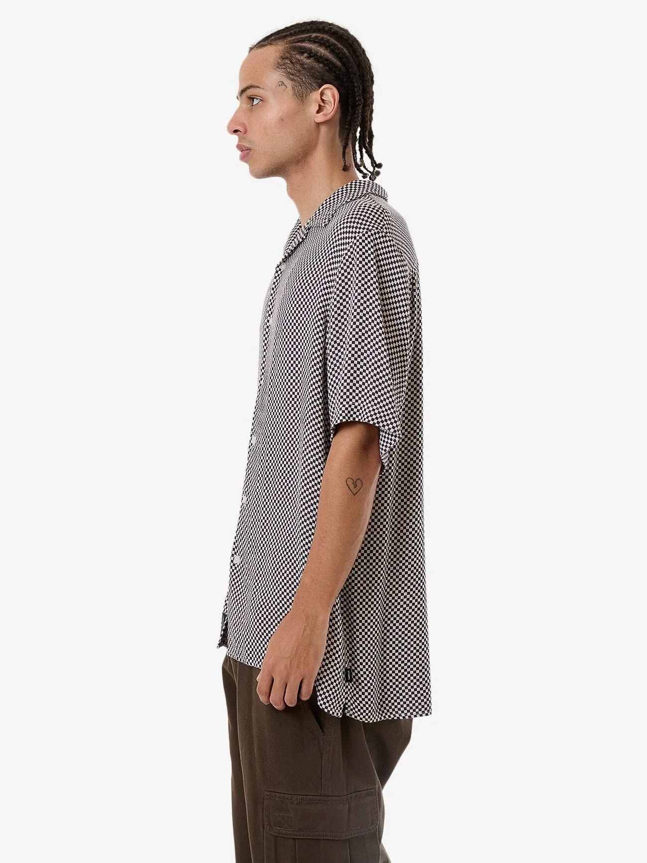 Aalto Bowling Shirt - Heritage White - Purple Pennant sold by Thrills product image thumbnail 4