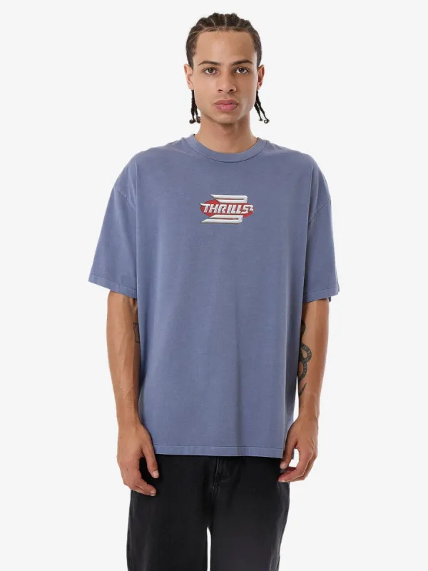Chrome Steadfast Merch Fit Tee - Folkstone Grey sold by Thrills