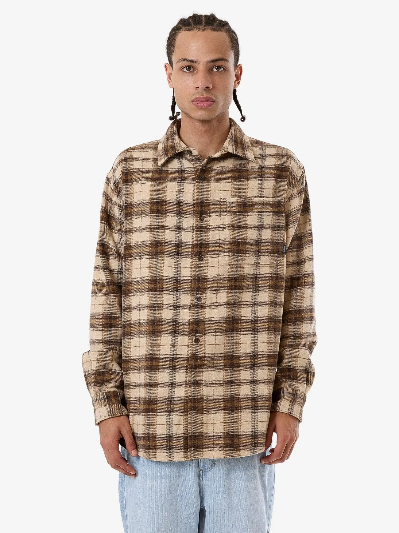 Barrio Flannel Shirt - Wren sold by Thrills