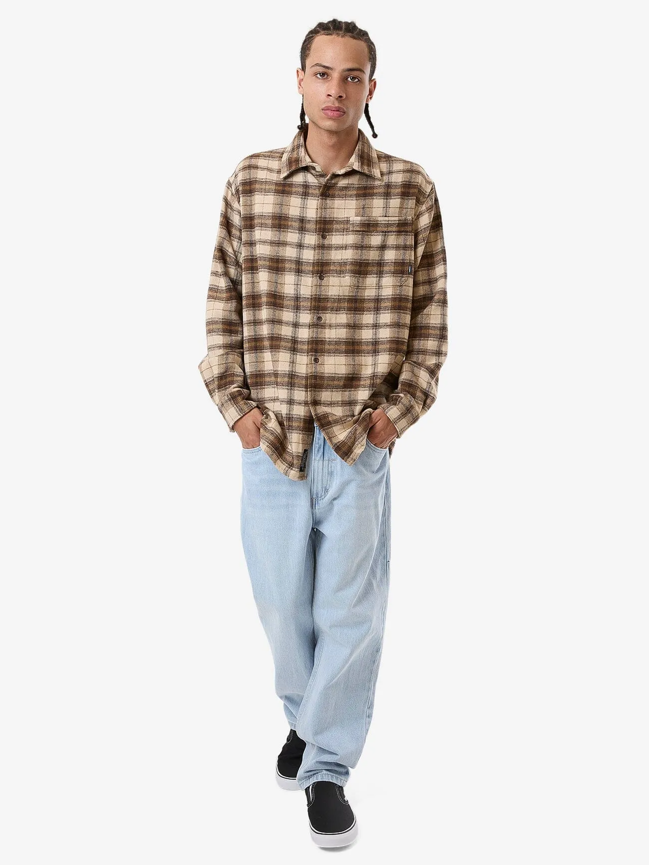 Barrio Flannel Shirt - Wren sold by Thrills product image thumbnail 5