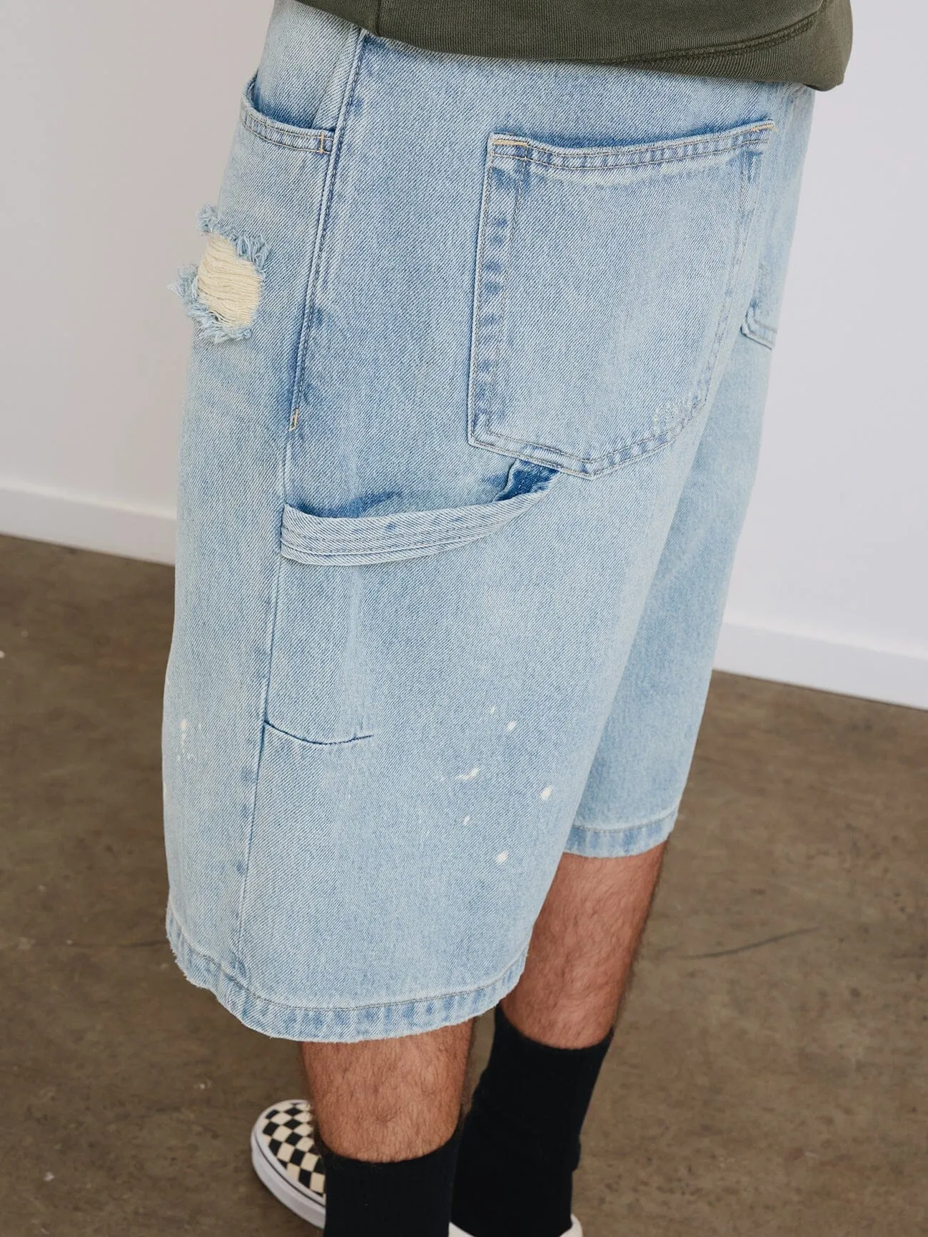 Big Slacker Denim Short - Dirty Ash Blue sold by Thrills product image thumbnail 3