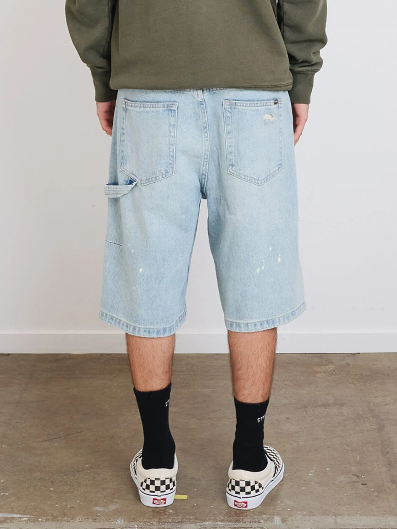 Big Slacker Denim Short - Dirty Ash Blue sold by Thrills product image thumbnail 4
