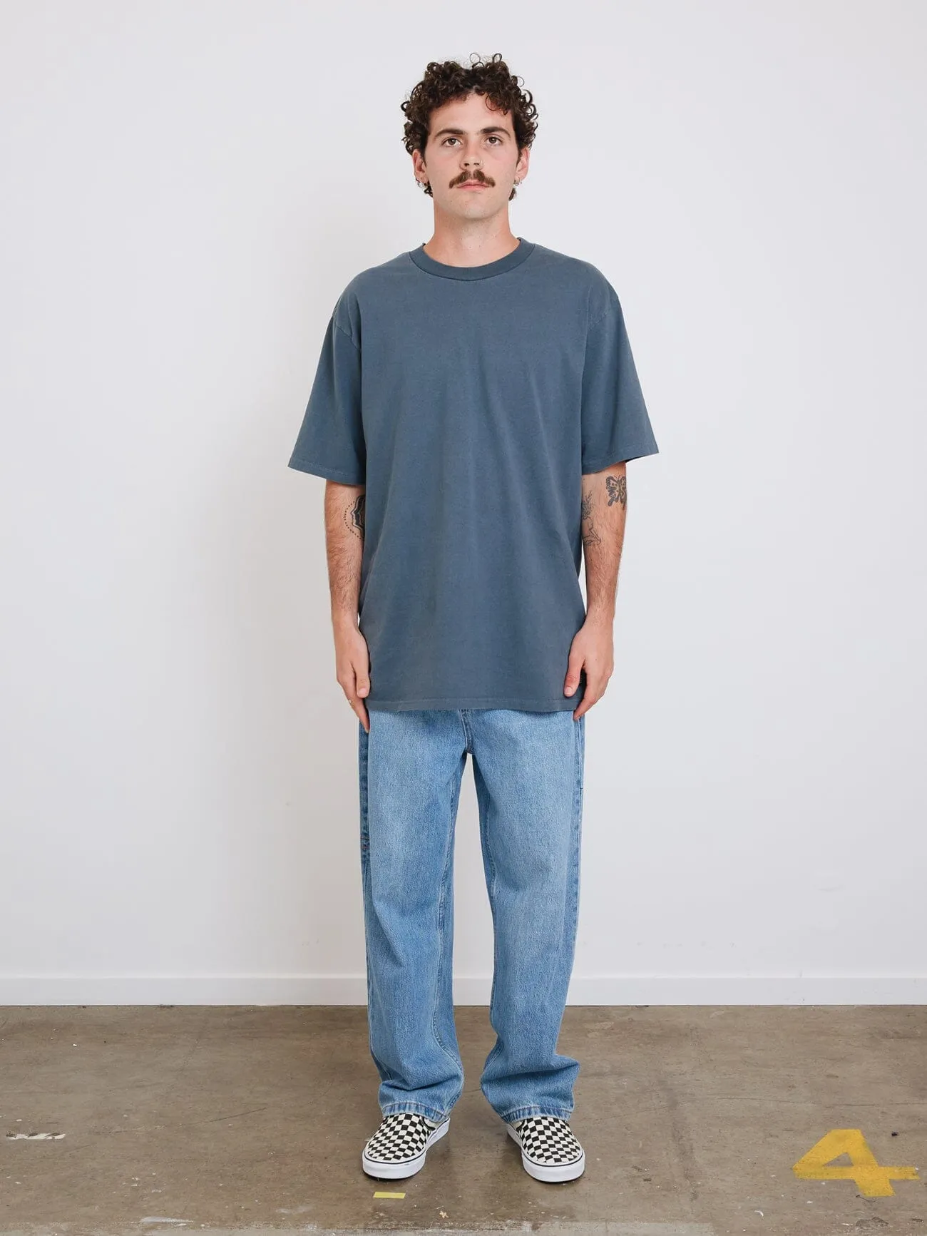 Thrills Military Oversize Fit Tee - Light Petrol sold by Thrills product image thumbnail 2