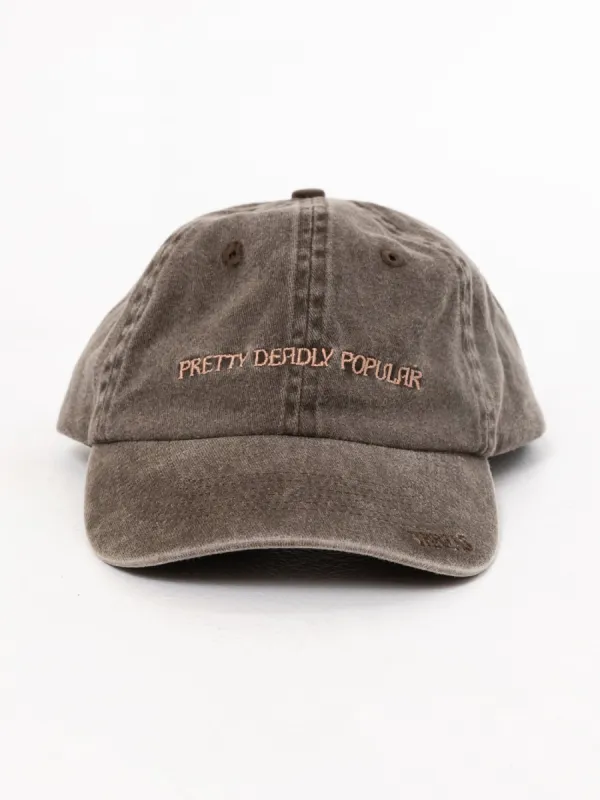 Deadly Popular 6 Panel Cap - Dark Brindle sold by Thrills