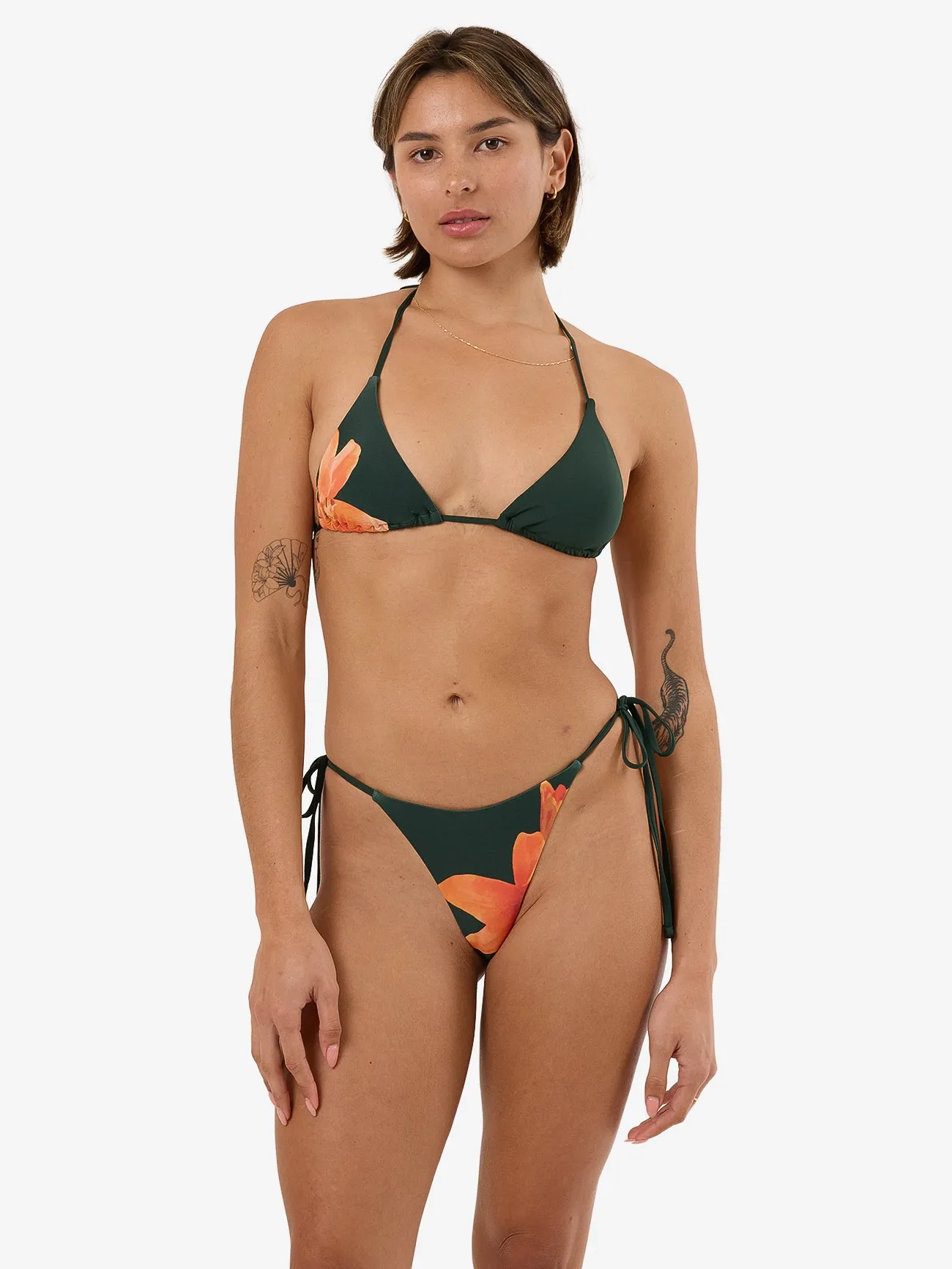 Lagoon Micro String Bikini Bottom - Dark Jade sold by Thrills