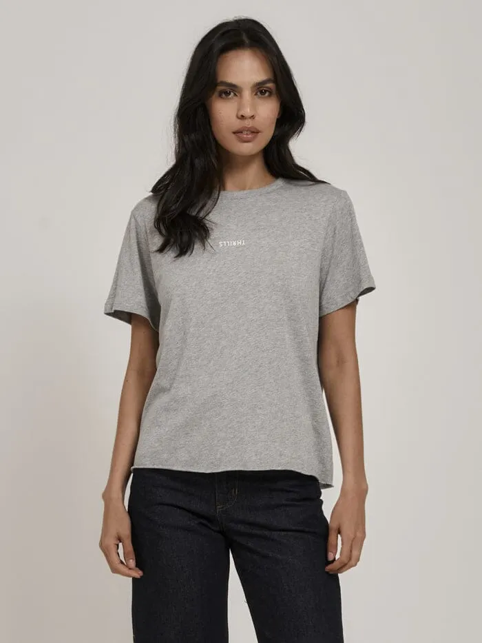 Minimal Thrills Relaxed Tee - Grey Marle sold by Thrills
