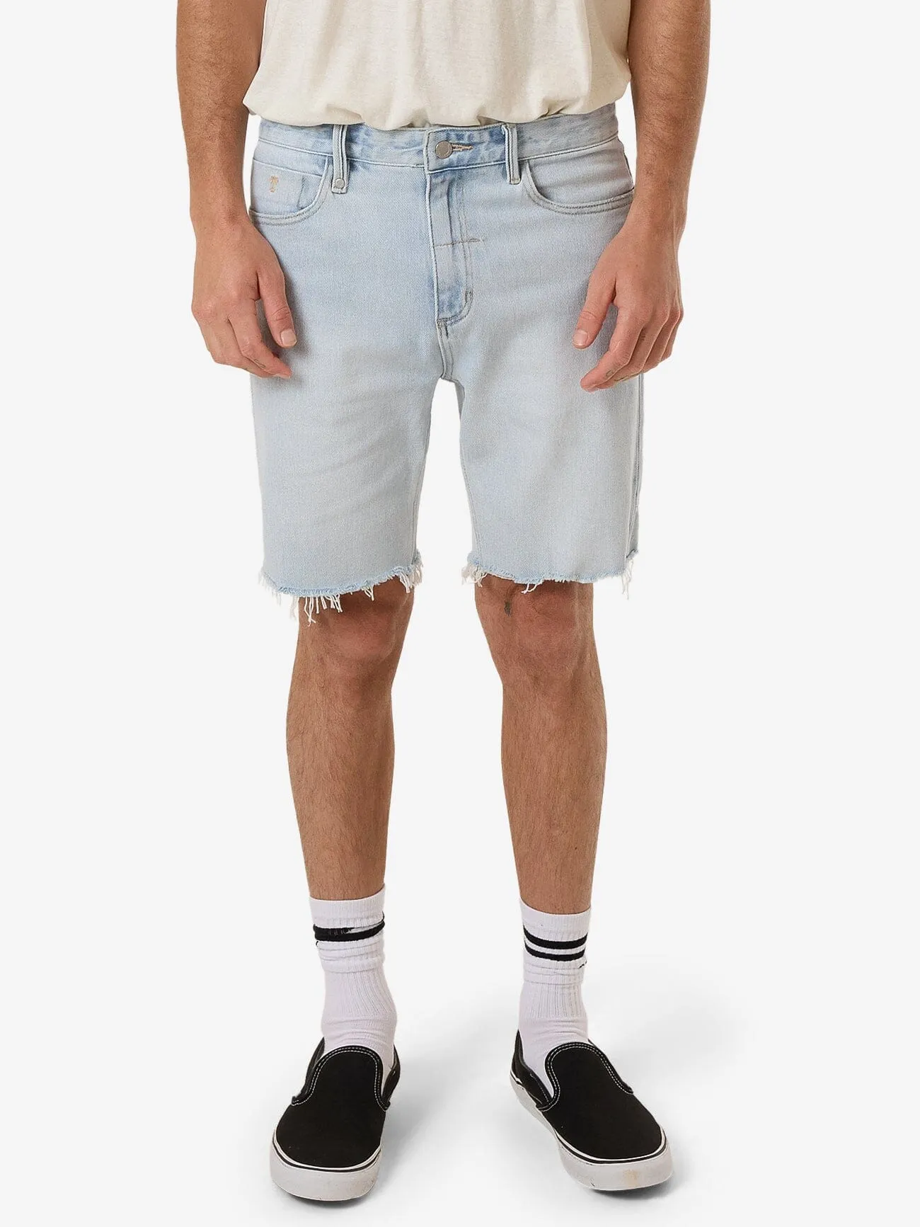 Bones Denim Short - Ether Blue sold by Thrills
