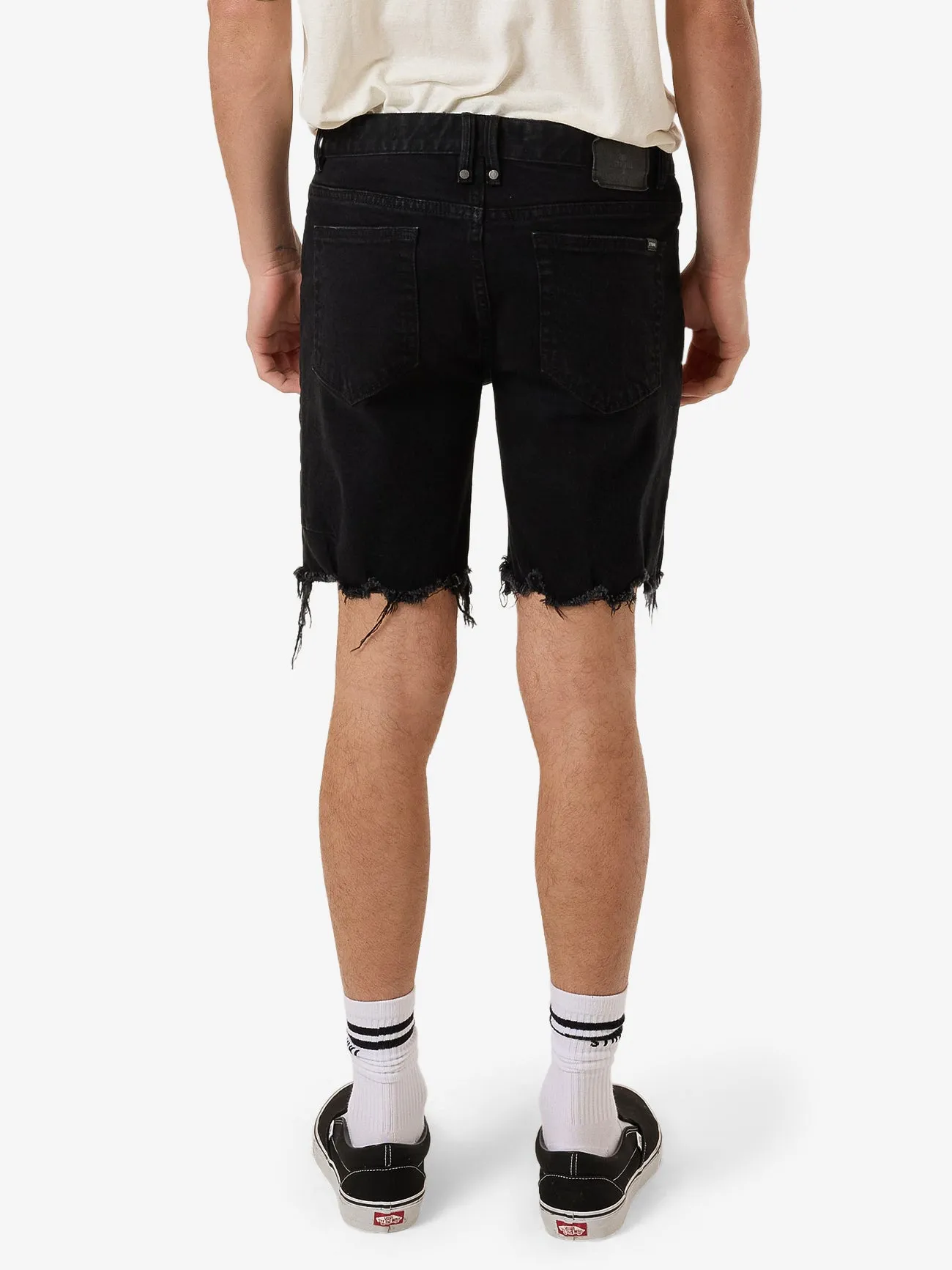 Bones Denim Short - Black Rinse sold by Thrills product image thumbnail 2