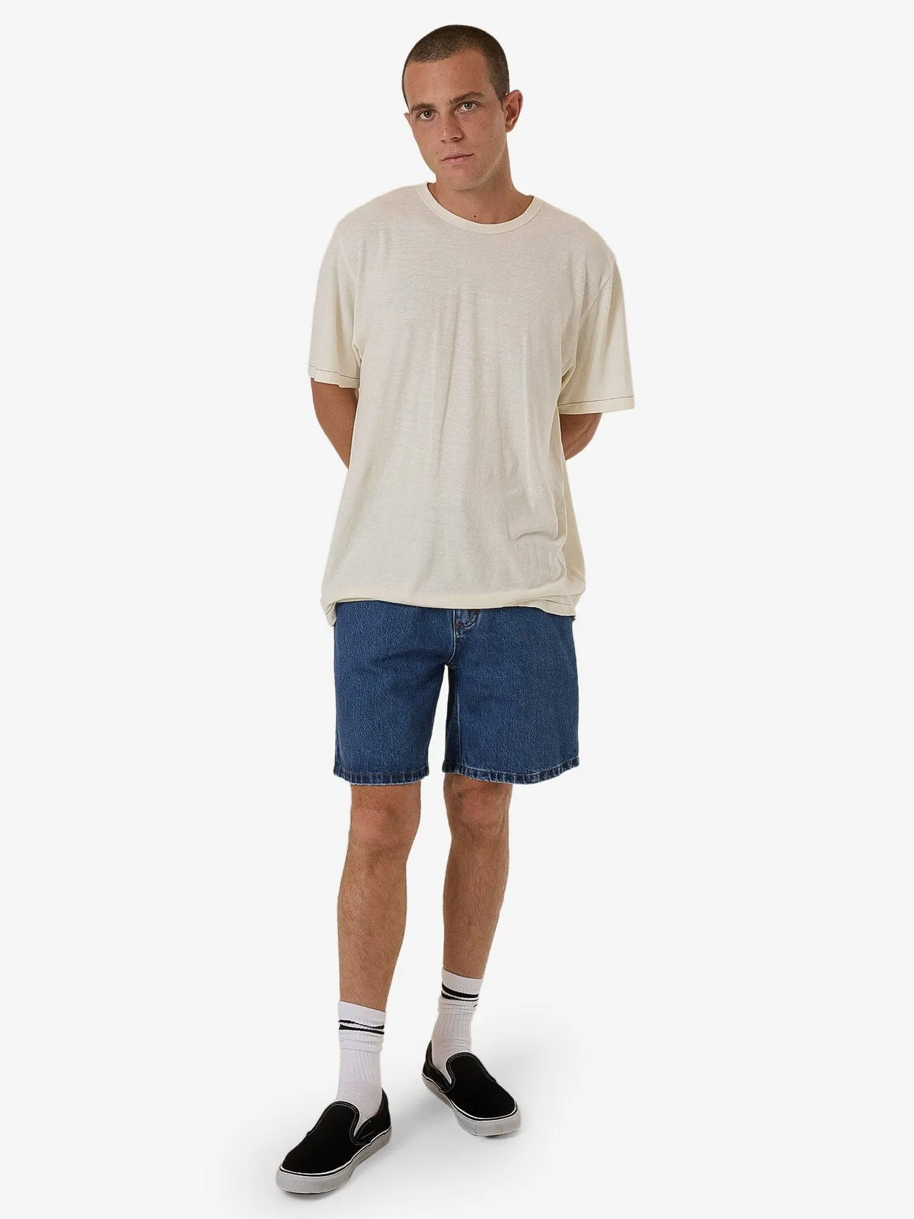 Slacker Denim Short - Double Rinsed Blues sold by Thrills product image thumbnail 5