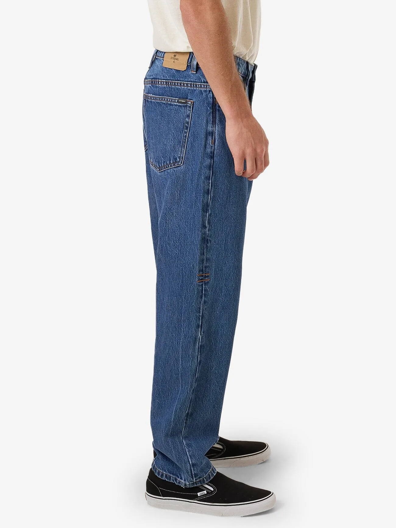 Slacker Relaxed Denim Jean - Double Rinsed Blues sold by Thrills product image thumbnail 4