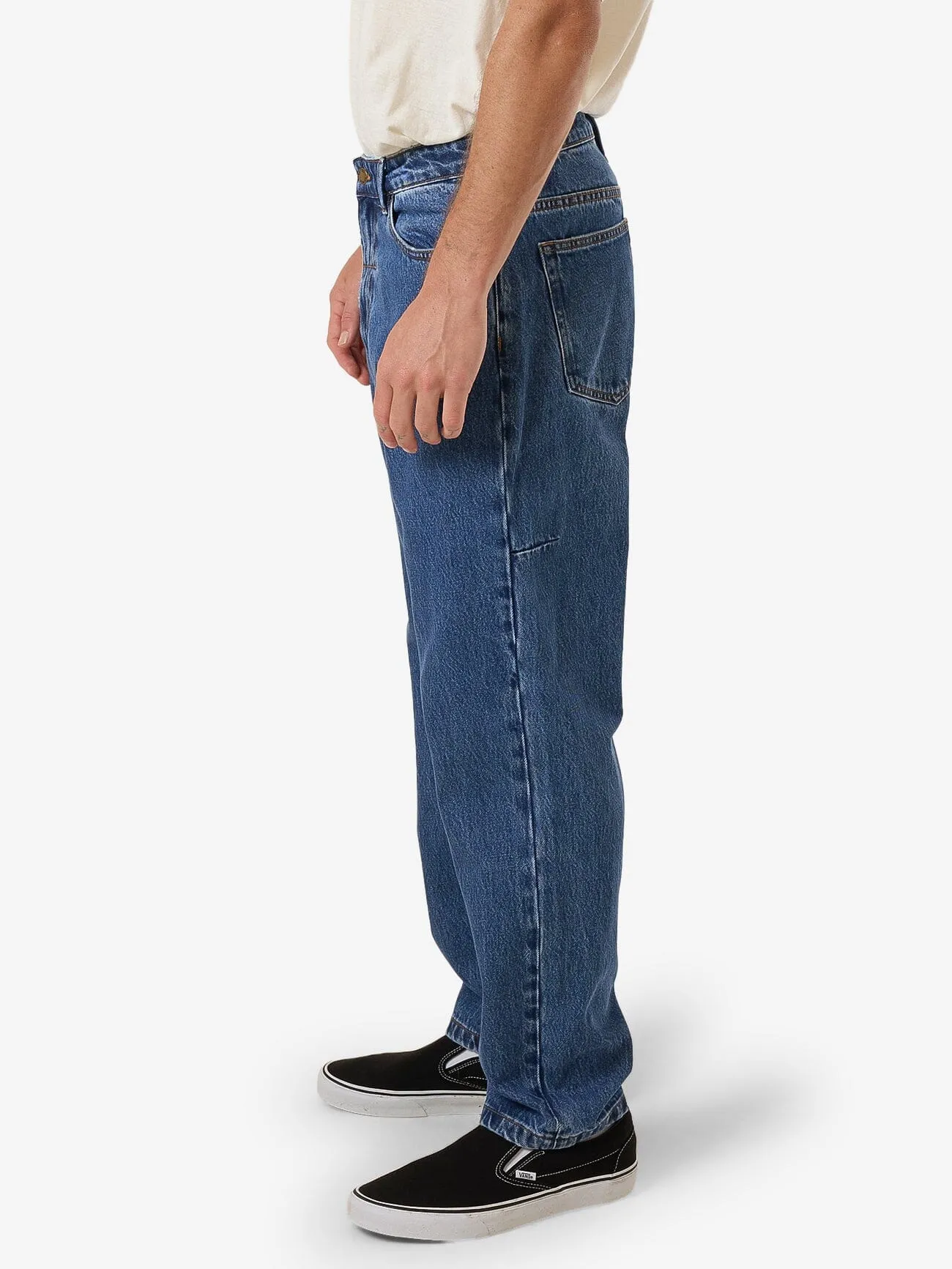 Slacker Relaxed Denim Jean - Double Rinsed Blues sold by Thrills product image thumbnail 3