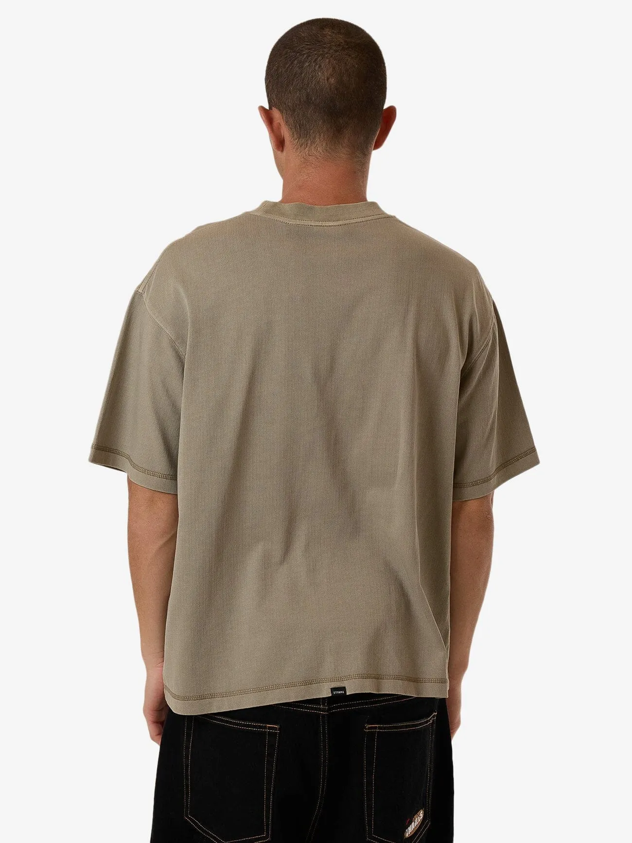 Lost In Paradise Embro Box Fit Oversize Short Tee - Aluminium sold by Thrills product image thumbnail 2