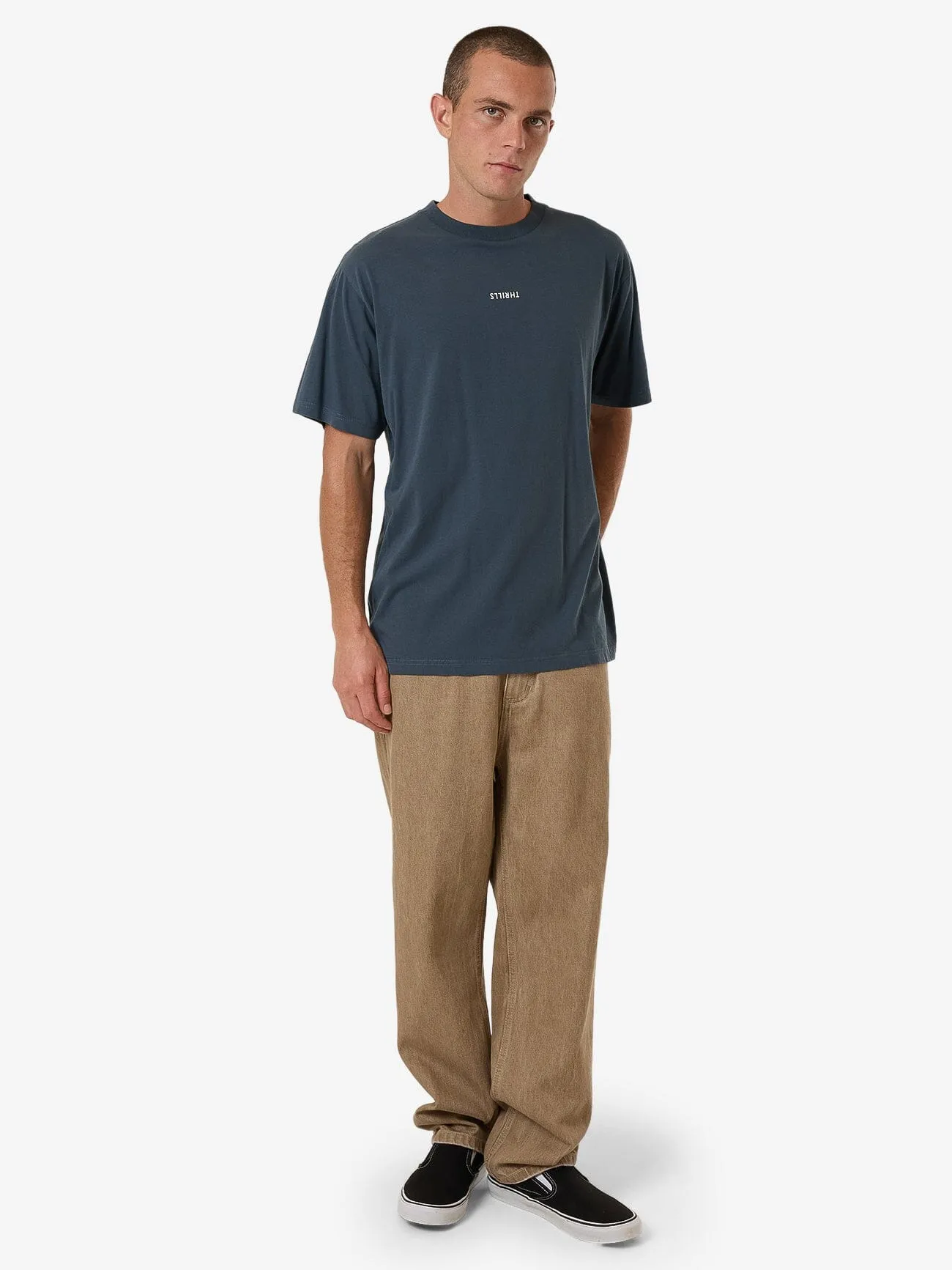 Minimal Thrills Merch Fit Tee - Dark Slate sold by Thrills product image thumbnail 5