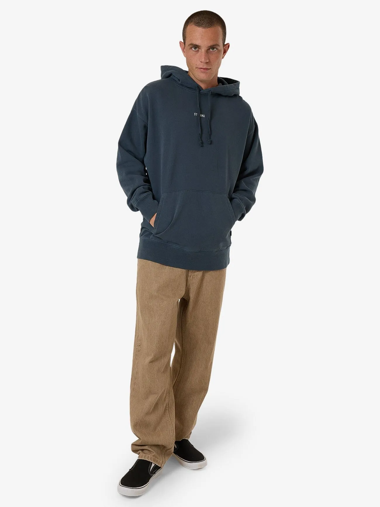 Minimal Thrill Slouch Pull On Hood - Dark Slate sold by Thrills product image thumbnail 5