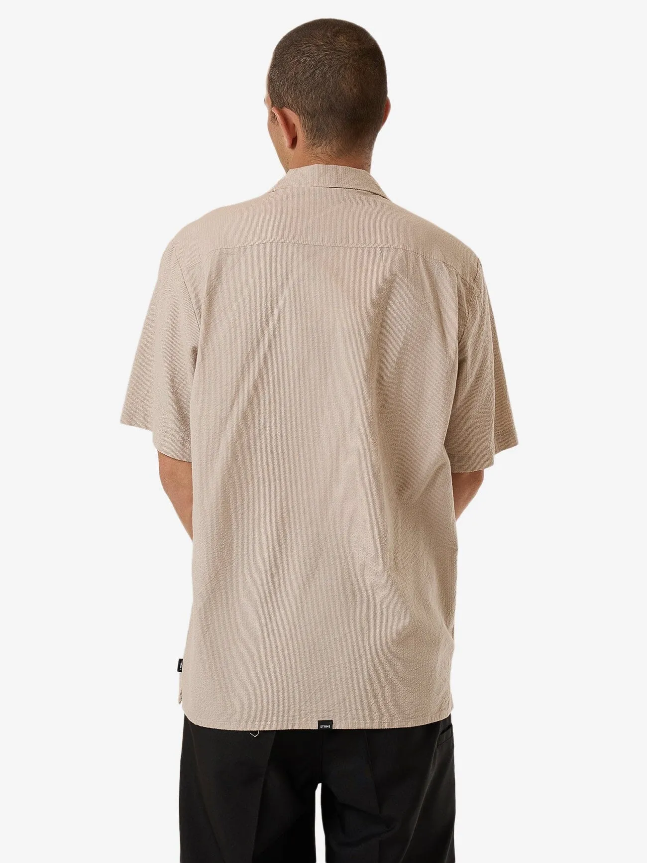 Minimal Thrills Stripe Bowling Shirt - Heritage White sold by Thrills product image thumbnail 2