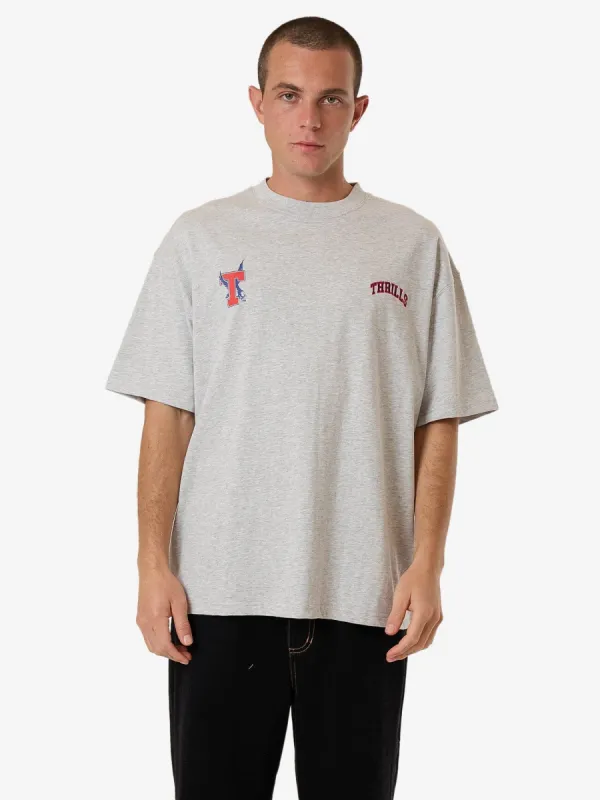 Roosevelt Box Fit Oversize Tee - Snow Marle sold by Thrills