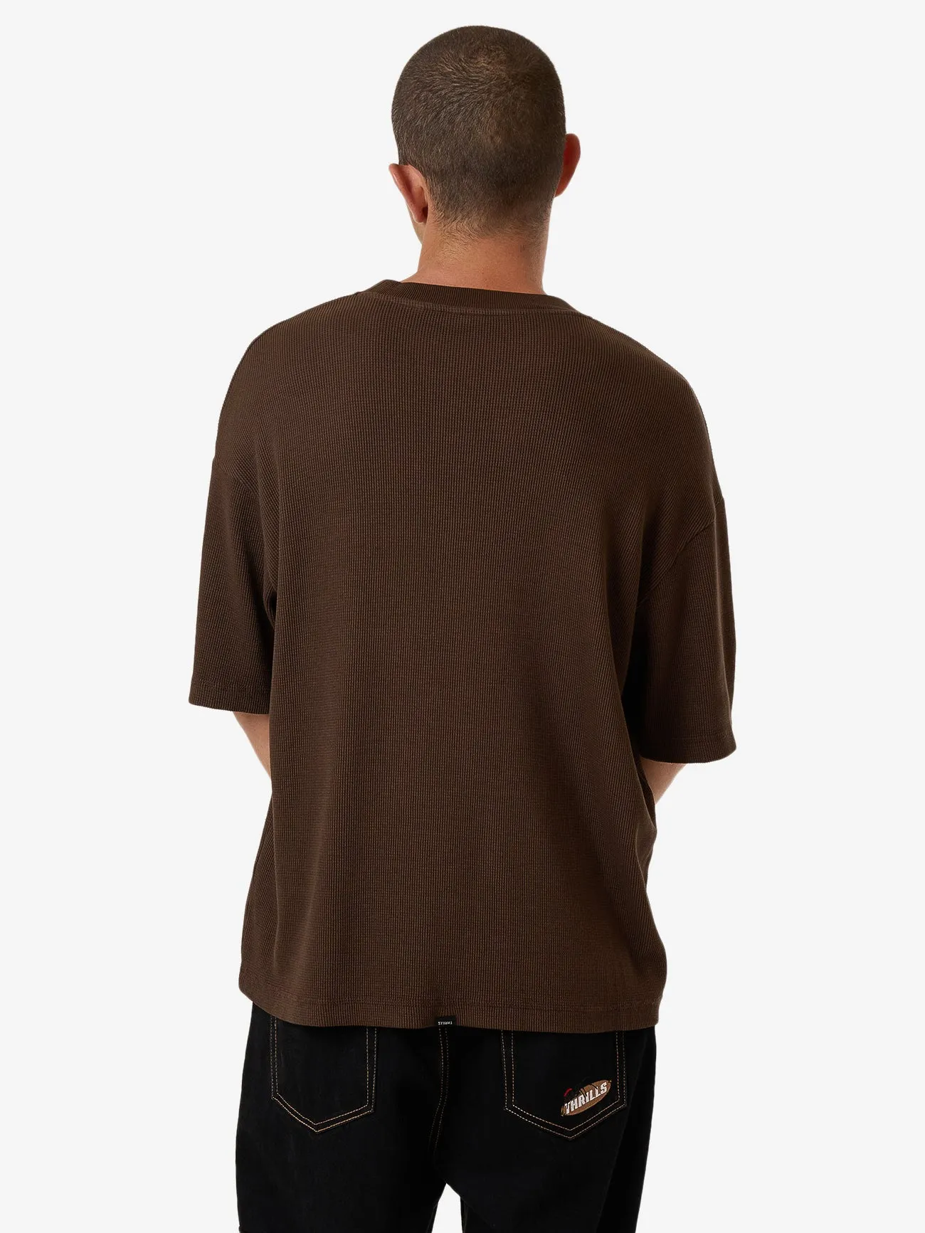 Arts & Industrial Box Fit Oversize Short Tee - Postal Brown sold by Thrills product image thumbnail 2