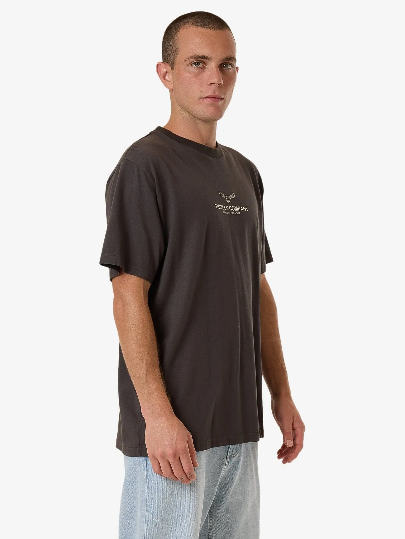 Emblem Merch Fit Tee - Merch Black sold by Thrills product image thumbnail 4