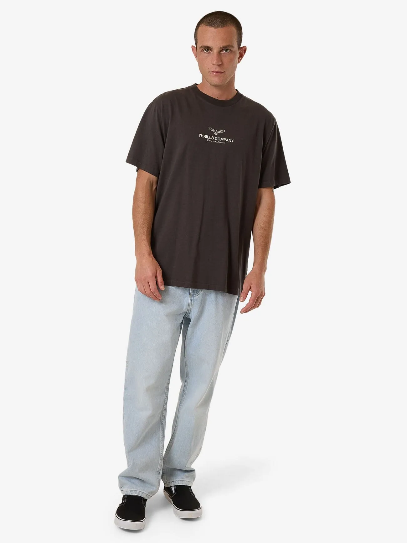 Emblem Merch Fit Tee - Merch Black sold by Thrills product image thumbnail 5