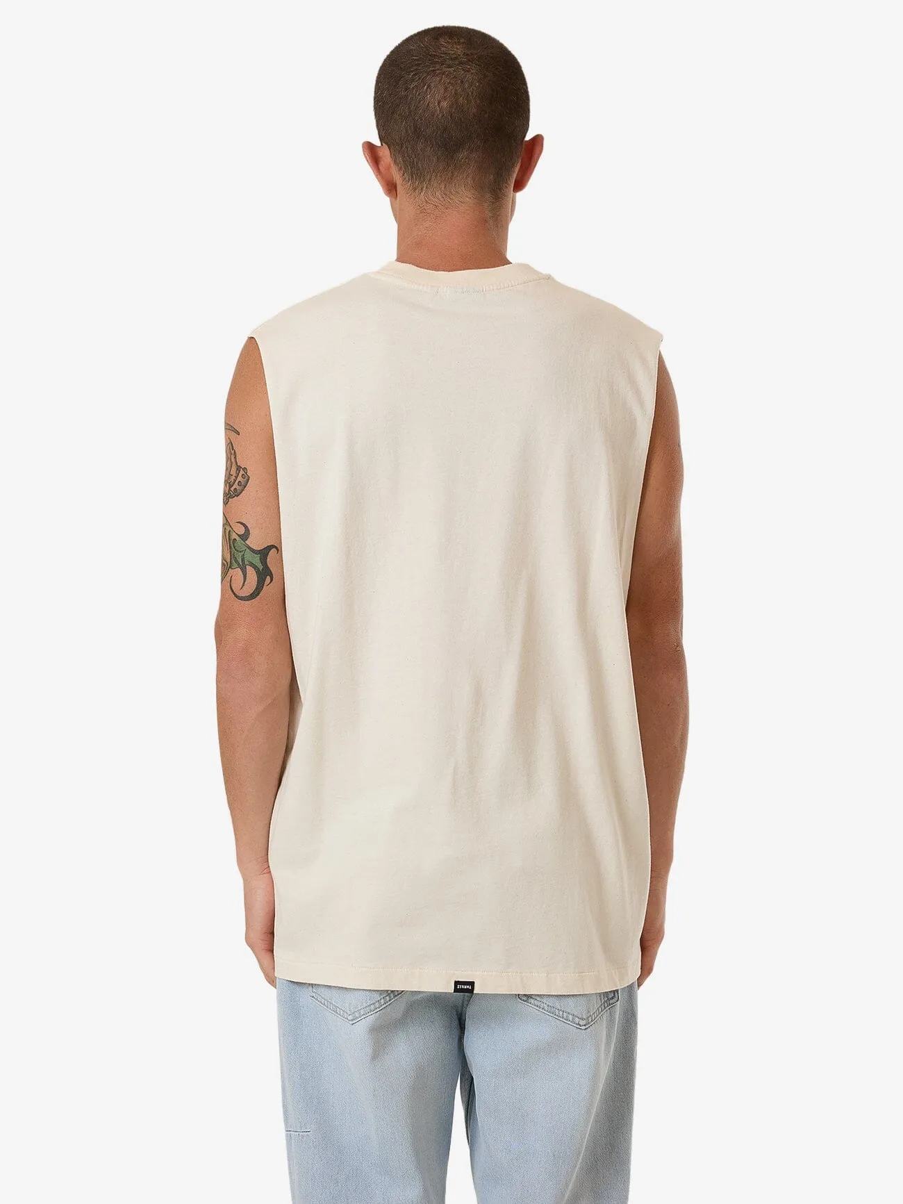 Emblem Merch Fit Muscle Tee - Unbleached sold by Thrills product image thumbnail 2