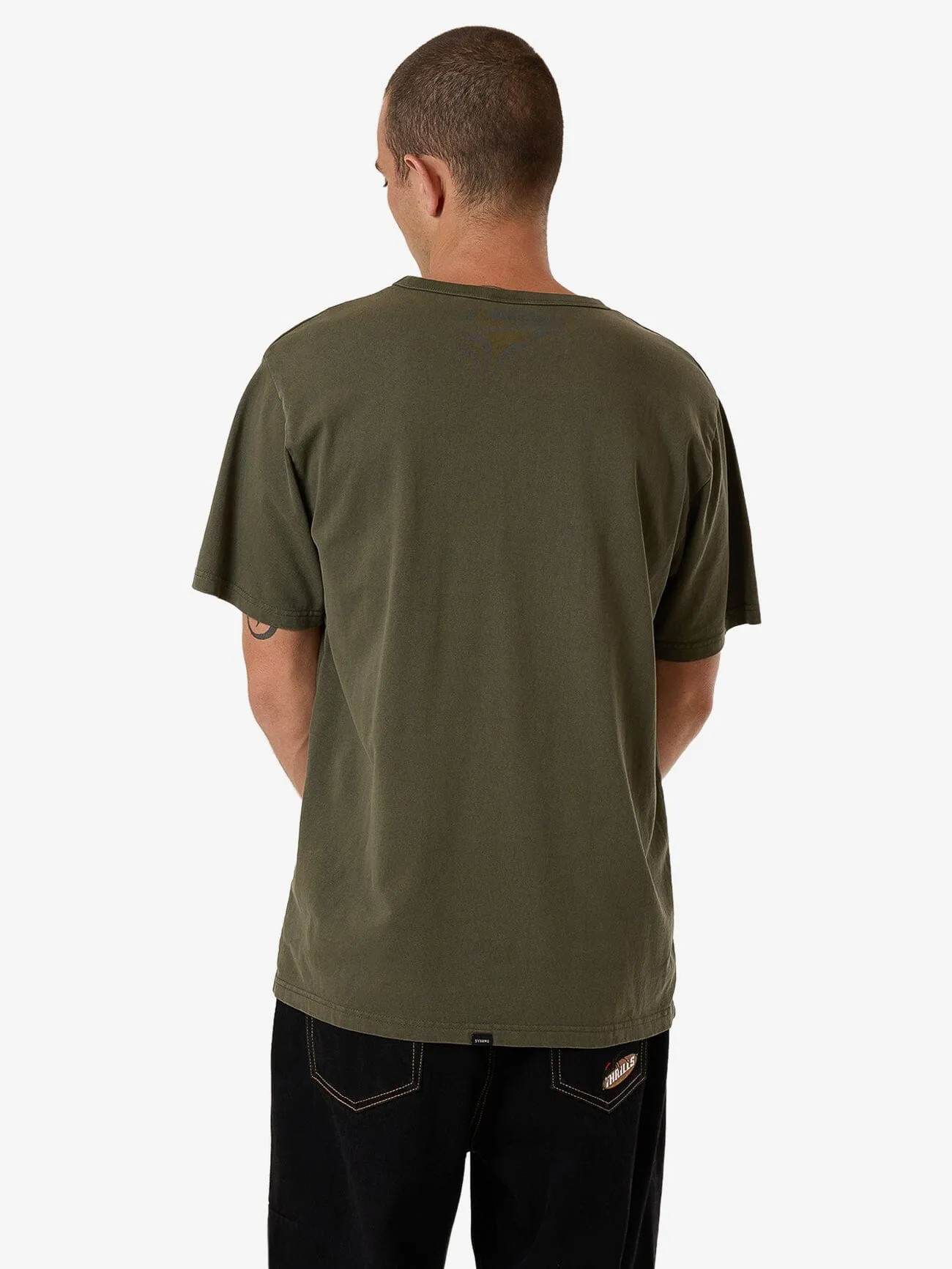 Thrills Workwear Embro Merch Fit Tee - Grape Leaf sold by Thrills product image thumbnail 2