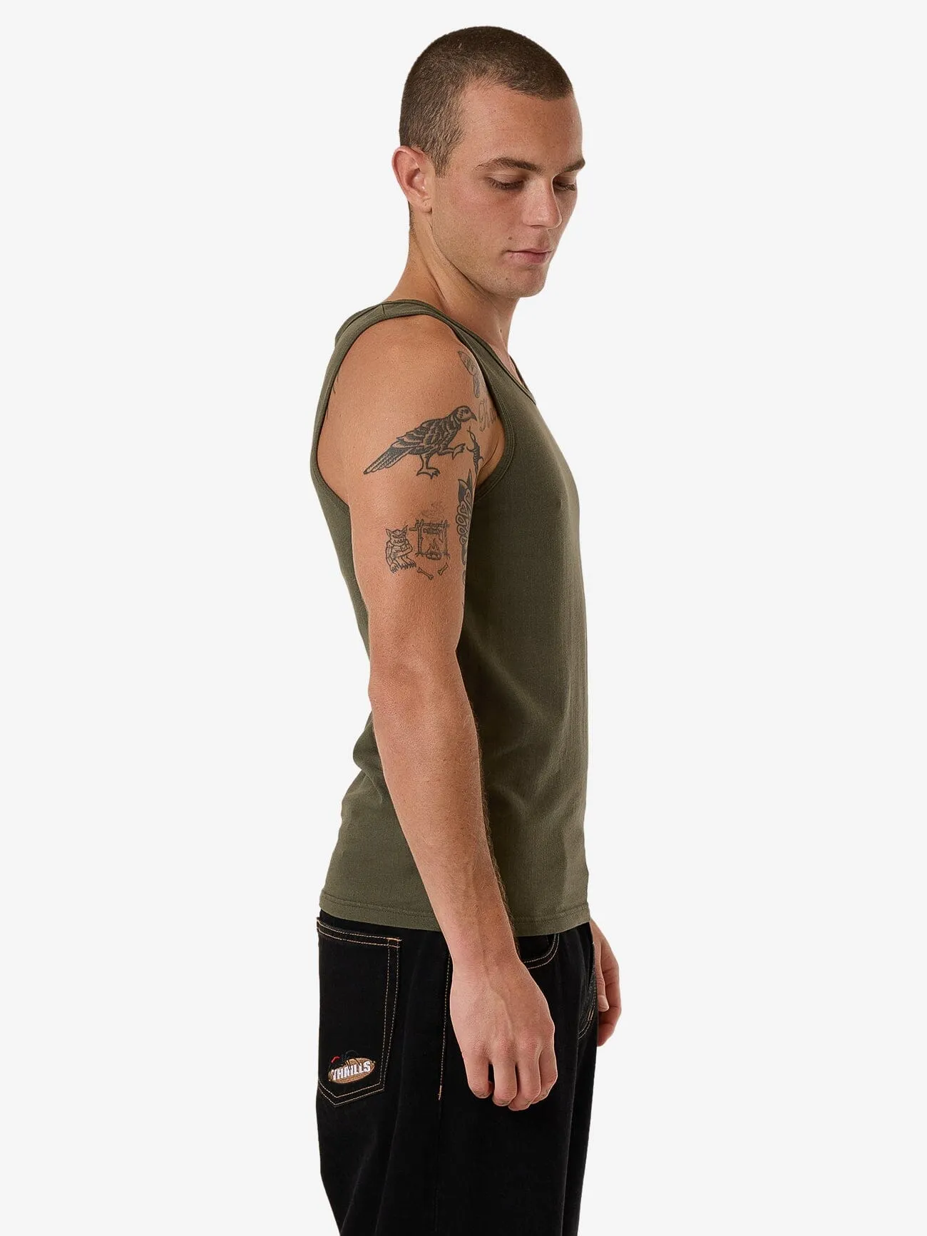 Thrills Workwear Tank - Grape Leaf sold by Thrills product image thumbnail 4