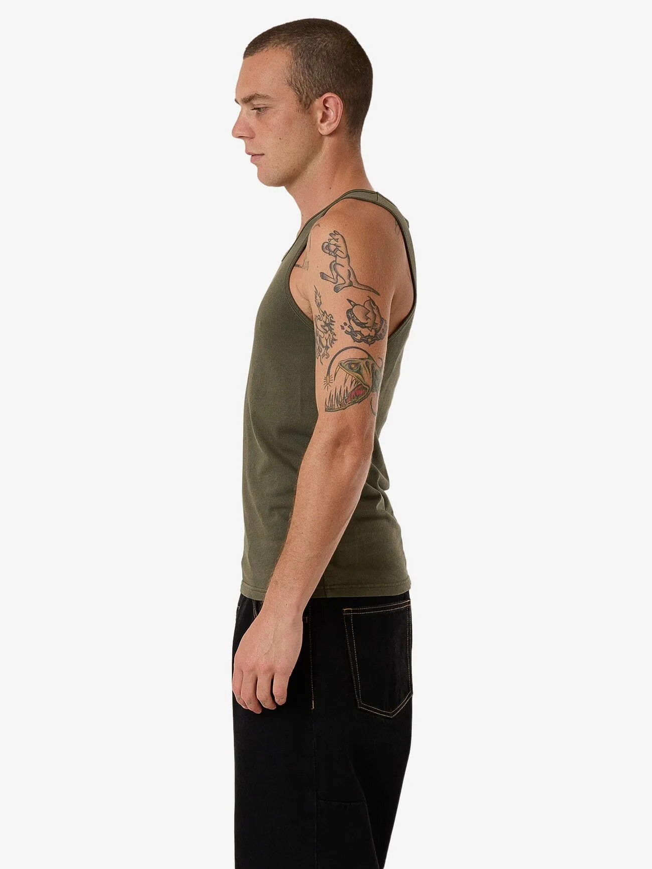 Thrills Workwear Tank - Grape Leaf sold by Thrills product image thumbnail 3