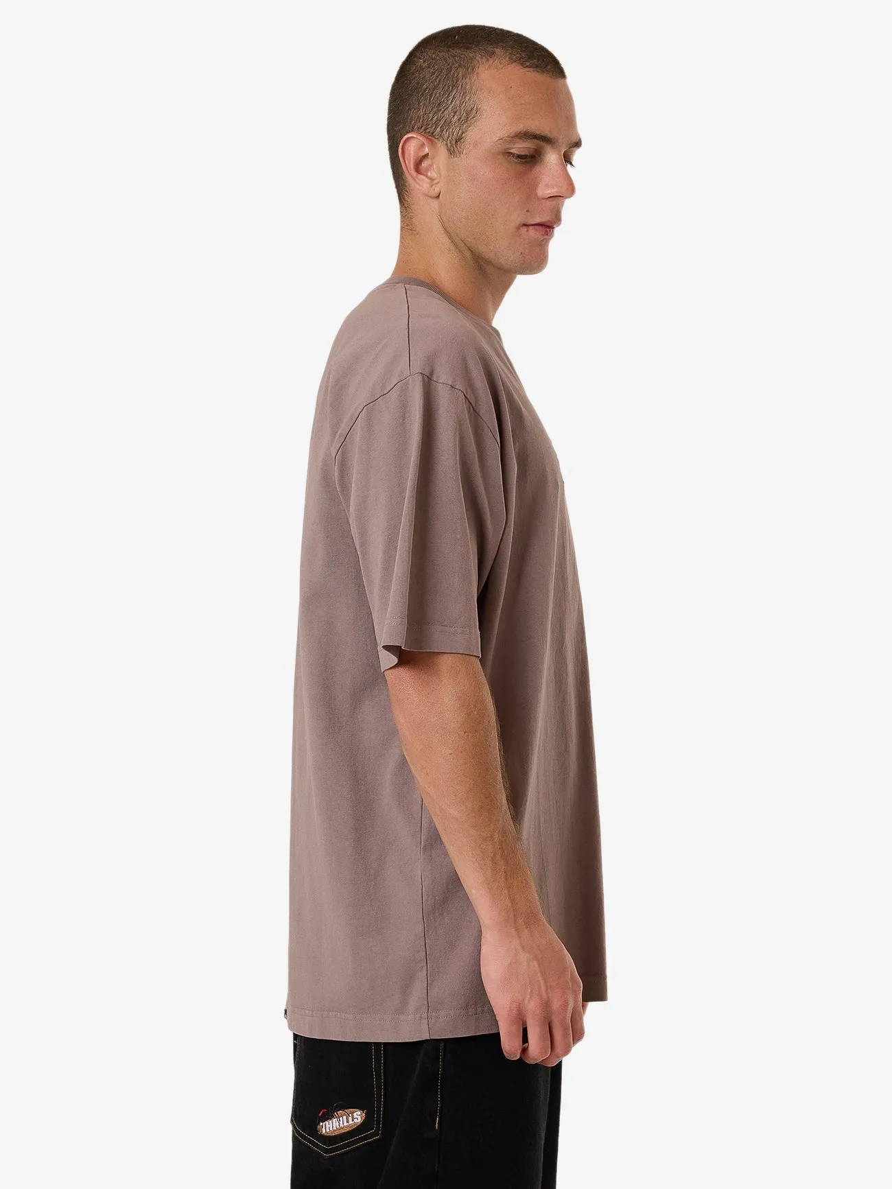 Double Meaning Oversize Fit Tee - Dove sold by Thrills product image thumbnail 4