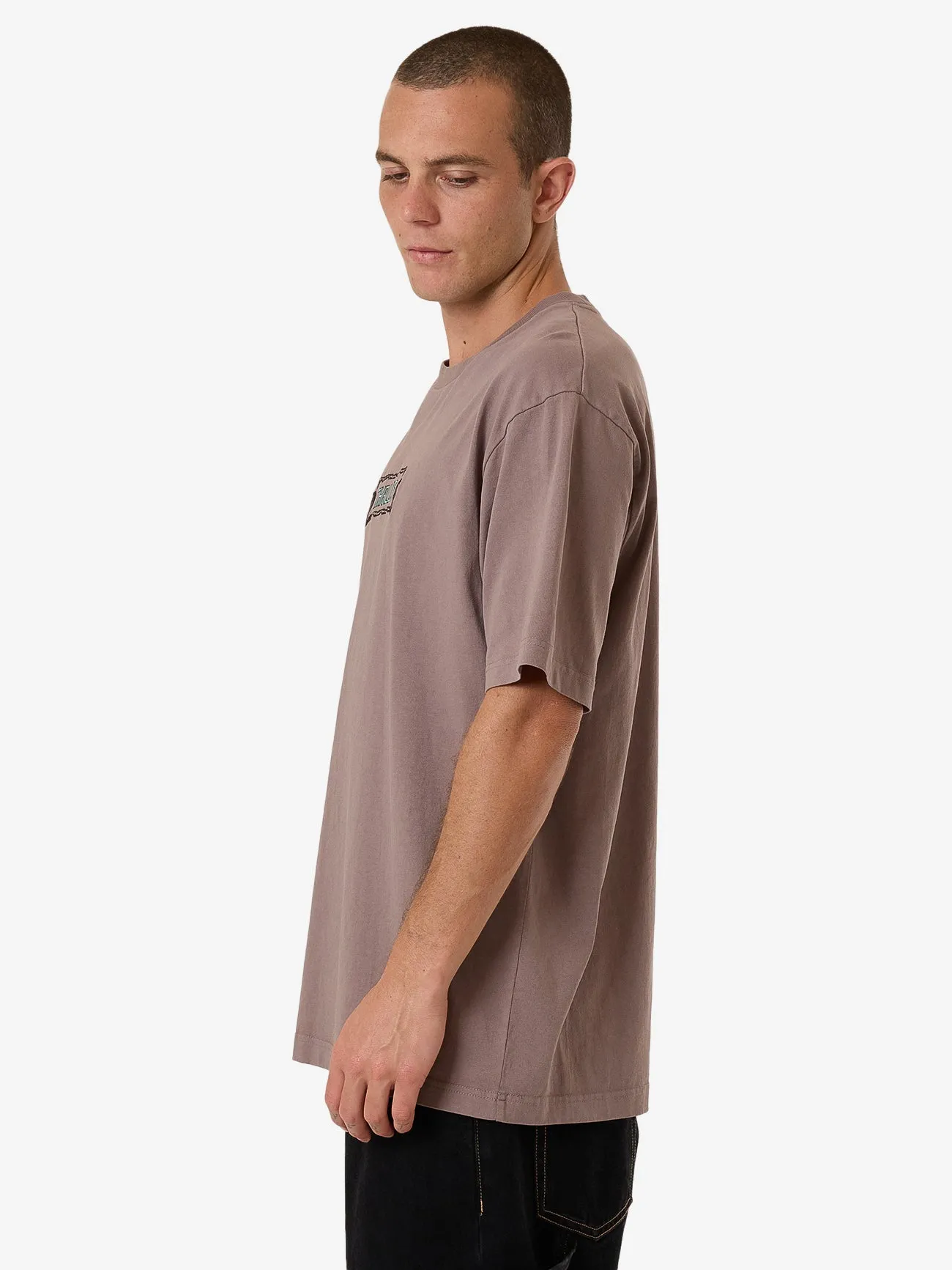 Double Meaning Oversize Fit Tee - Dove sold by Thrills product image thumbnail 3