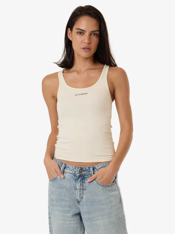 Minimal Thrills Scoop Tank - Heritage White sold by Thrills