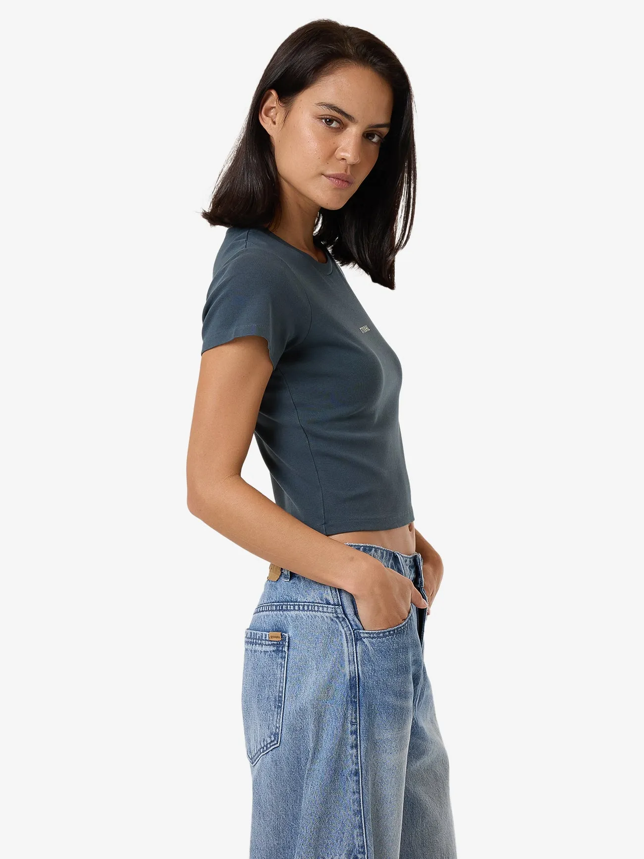 Minimal Thrills Mini Tee - Dark Slate sold by Thrills product image thumbnail 3